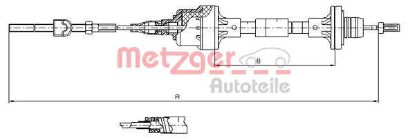 METZGER Kuplungbowden 11.2561_METZ