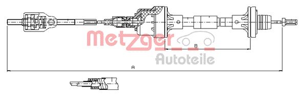 METZGER Kuplungbowden 11.2562_METZ