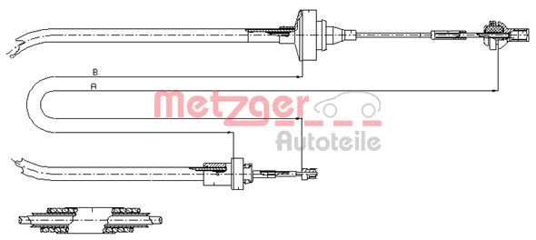 METZGER Kuplungbowden 11.2871_METZ