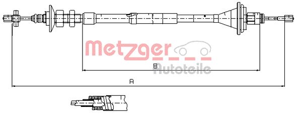 METZGER Kuplungbowden 11.2911_METZ