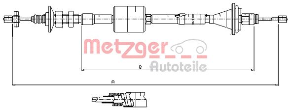 METZGER Kuplungbowden 11.2912_METZ