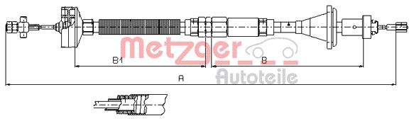 METZGER Kuplungbowden 11.2913_METZ