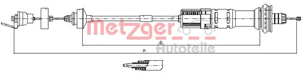 METZGER Kuplungbowden 11.3029_METZ