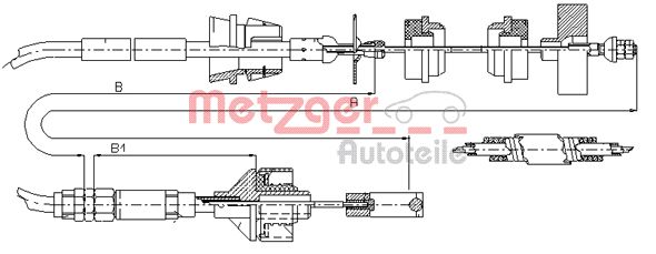 METZGER Kuplungbowden 11.3038_METZ