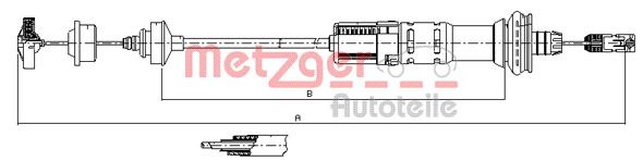 METZGER Kuplungbowden 11.3048_METZ