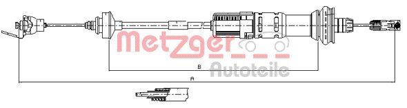 METZGER Kuplungbowden 11.3049_METZ