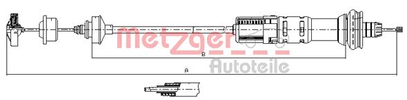 METZGER Kuplungbowden 11.3058_METZ