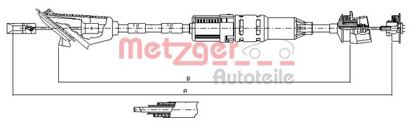 METZGER Kuplungbowden 11.3214_METZ