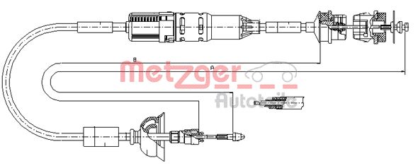 METZGER Kuplungbowden 11.3264_METZ