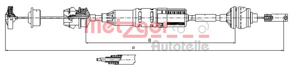 METZGER Kuplungbowden 11.3266_METZ