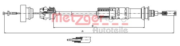 METZGER Kuplungbowden 11.3921_METZ