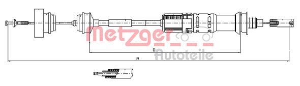 METZGER Kuplungbowden 11.3922_METZ