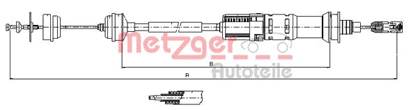 METZGER Kuplungbowden 11.3923_METZ