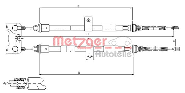 METZGER Kézifék bowden 11.5445_METZ