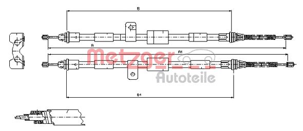 METZGER Kézifék bowden 11.5456_METZ