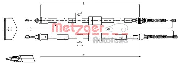METZGER Kézifék bowden 11.5458_METZ