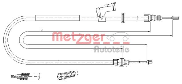 METZGER Kézifék bowden 11.5495_METZ