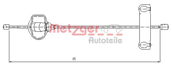 METZGER Kézifék bowden 11.5501_METZ