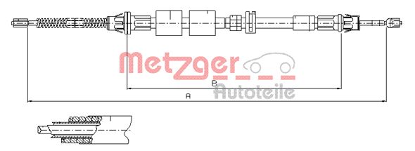 METZGER Kézifék bowden 11.5507_METZ