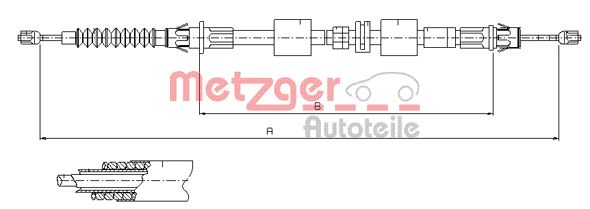 METZGER Kézifék bowden 11.5508_METZ