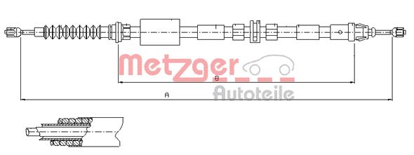 METZGER Kézifék bowden 11.5511_METZ