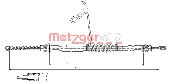 METZGER Kézifék bowden 11.5574_METZ