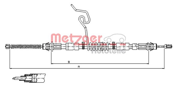 METZGER Kézifék bowden 11.5576_METZ