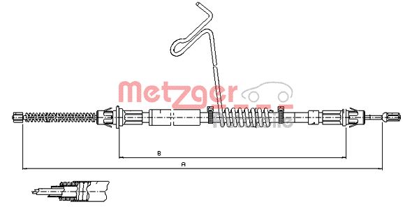 METZGER Kézifék bowden 11.5578_METZ