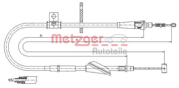 METZGER Kézifék bowden 11.5745_METZ