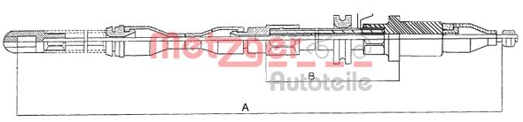 METZGER Kézifék bowden 11.5751_METZ