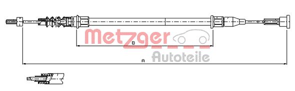 METZGER Kézifék bowden 11.5761_METZ