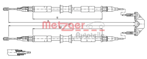 METZGER Kézifék bowden 11.5765_METZ