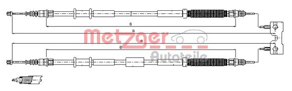 METZGER Kézifék bowden 11.5772_METZ