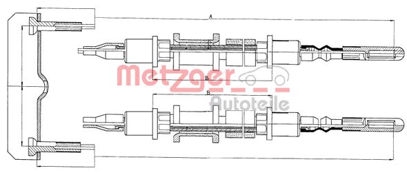 METZGER Kézifék bowden 11.5821_METZ