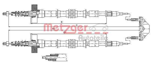 METZGER Kézifék bowden 11.5859_METZ