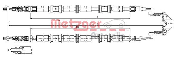 METZGER Kézifék bowden 11.5864_METZ