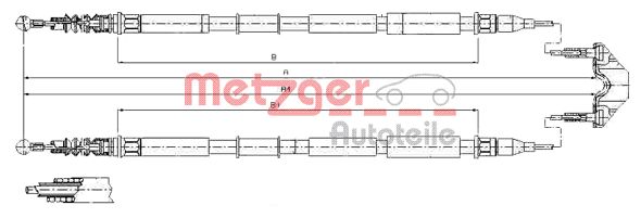 METZGER Kézifék bowden 11.5867_METZ