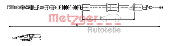 METZGER Kézifék bowden 11.5923_METZ