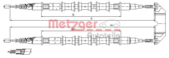 METZGER Kézifék bowden 11.5933_METZ