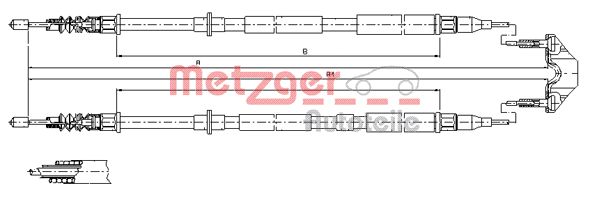 METZGER Kézifék bowden 11.5950_METZ