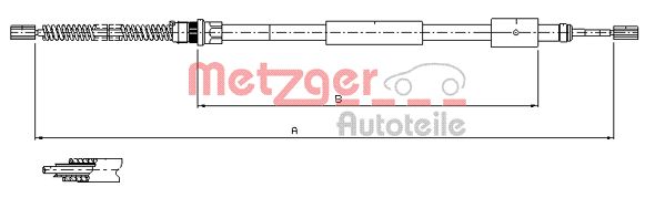 METZGER Kézifék bowden 11.604_METZ