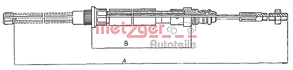 METZGER Kézifék bowden 11.606_METZ