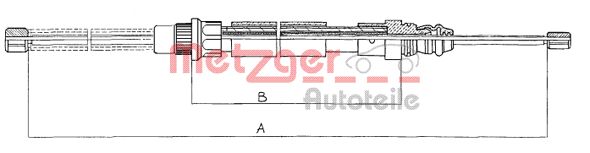 METZGER Kézifék bowden 11.607_METZ