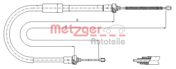 METZGER Kézifék bowden 11.6573_METZ