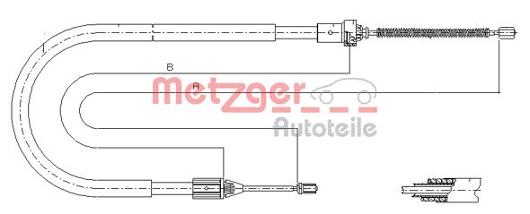 METZGER Kézifék bowden 11.6584_METZ