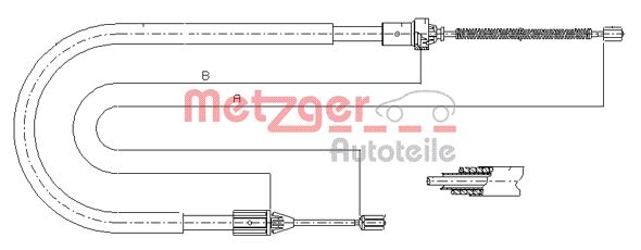 METZGER Kézifék bowden 11.6585_METZ