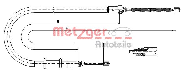 METZGER Kézifék bowden 11.6675_METZ