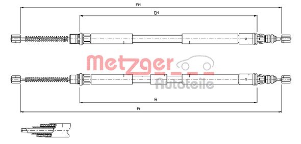 METZGER Kézifék bowden 11.6796_METZ