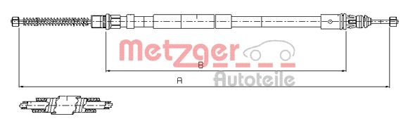 METZGER Kézifék bowden 11.6799_METZ