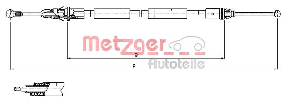 METZGER Kézifék bowden 11.6804_METZ